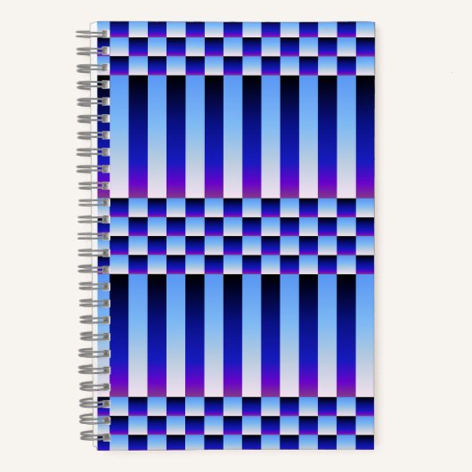 Daybreak en Nightfall (Checkers en Stripes) Notitieboek (Voorkant)