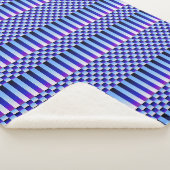 Daybreak en Nightfall (Checkers en Stripes) Sherpa Deken (3/4)