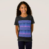 Daybreak en Nightfall (Checkers en Stripes) T-shirt (Voorkant volledig)