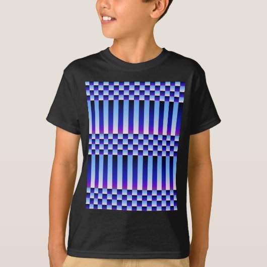 Daybreak en Nightfall (Checkers en Stripes) T-shirt (Voorkant)
