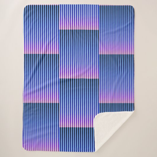 Daybreak en Nightfall (Stripes) Sherpa Deken (Voorkant)