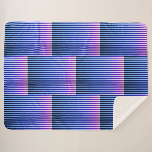 Daybreak en Nightfall (Stripes) Sherpa Deken (Voorkant (horizontaal))