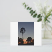 DAYBREAK EN WINDMILL PLATTELANDSQUEENSLAND AUSTRAL BRIEFKAART (Staand voorkant)