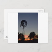 DAYBREAK EN WINDMILL PLATTELANDSQUEENSLAND AUSTRAL BRIEFKAART (Voorkant / Achterkant)