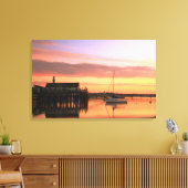 Daybreak in de haven van Provincetown Canvas Afdruk (Insitu (Woonkamer))