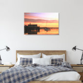Daybreak in de haven van Provincetown Canvas Afdruk (Insitu (Slaapkamer))