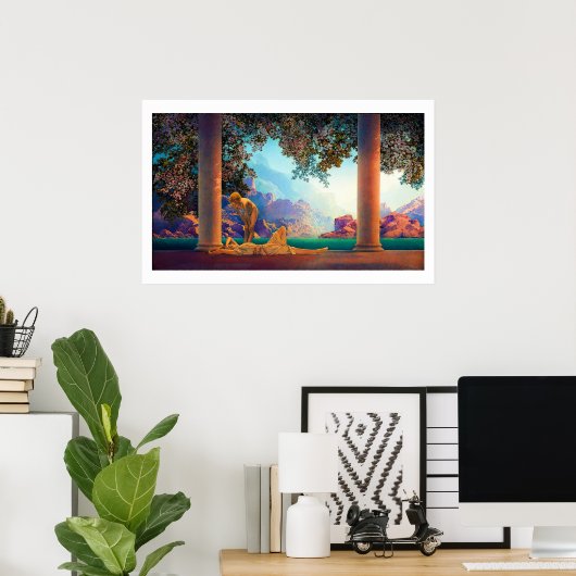 DAYBREAK Maxfield Parrish 1922 ... 2022 Poster (Thuiskantoor)