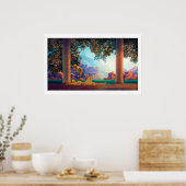 DAYBREAK Maxfield Parrish 1922 ... 2022 Poster (Keuken)