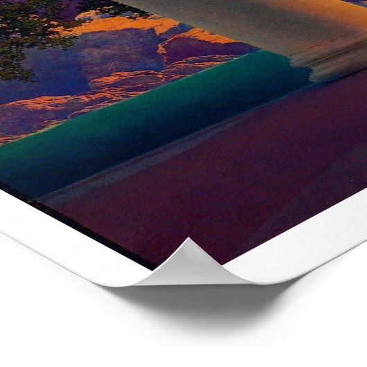 DAYBREAK Maxfield Parrish 1922 ... 2022 Poster (Hoek)