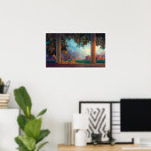 DAYBREAK Maxfield Parrish 1922 ... 2022 Poster (Thuiskantoor)