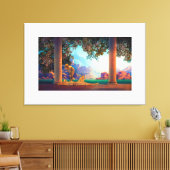 DAYBREAK Maxfield Parrish 1922 ... 2022 Poster Canvas Afdruk (Insitu (Woonkamer))