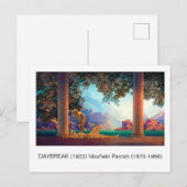 DAYBREAK Maxfield Parrish 1922 ... 2025 Briefkaart (Voorkant / Achterkant)