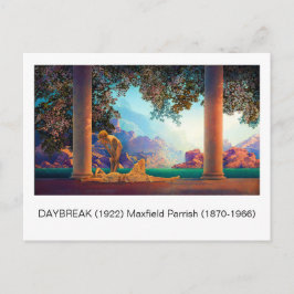 DAYBREAK Maxfield Parrish 1922 ... 2025 Briefkaart