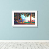DAYBREAK Maxfield Parrish 1922 ... 2025 Canvas Afdruk (Insitu (Houten vloer))