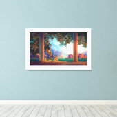 DAYBREAK Maxfield Parrish 1922 ... 2025 Canvas Afdruk (Insitu (Houten vloer))