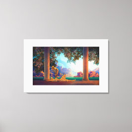 DAYBREAK Maxfield Parrish 1922 ... 2025 Canvas Afdruk