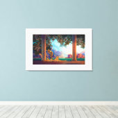 DAYBREAK Maxfield Parrish 1922 ... 2025 Canvas Afdruk (Insitu (Houten vloer))