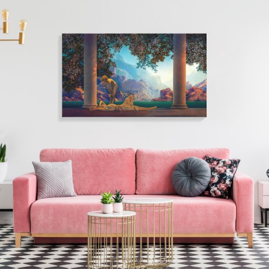 Daybreak | Maxfield Parrish | Canvas Afdruk (Insitu (Woonkamer))