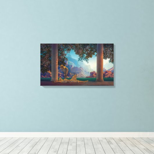 Daybreak | Maxfield Parrish | Canvas Afdruk (Insitu (Houten vloer))