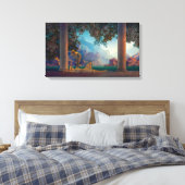 Daybreak | Maxfield Parrish | Canvas Afdruk (Insitu (Slaapkamer))