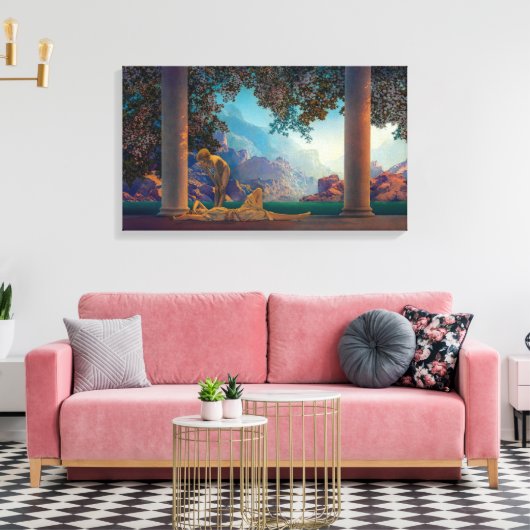 Daybreak | Maxfield Parrish | Canvas Afdruk (Insitu (Woonkamer))