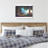 Daybreak | Maxfield Parrish | Canvas Afdruk (Insitu (Slaapkamer))