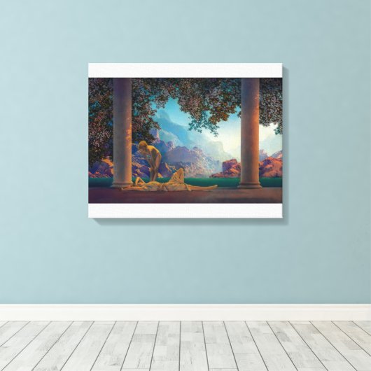 Daybreak | Maxfield Parrish | Canvas Afdruk (Insitu (Houten vloer))