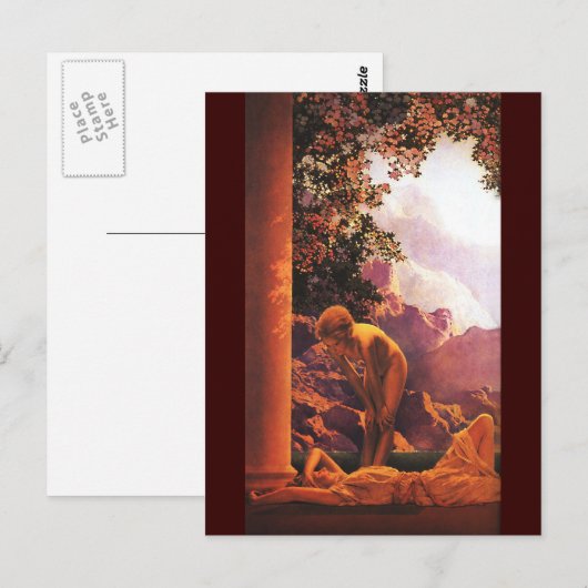 Daybreak, Maxfield Parrish Fine Art Briefkaart (Voorkant / Achterkant)