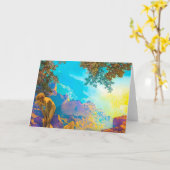 Daybreak Maxfield Parrish Kaart (Gele Bloem)