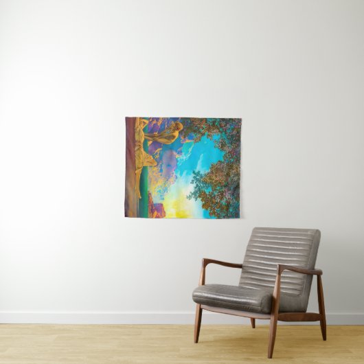 Daybreak Maxfield Parrish Wandkleed (In Situ (horizontaal))