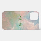 Daybreak met monogram iPhone/iPad case (Achterkant (horizontaal))