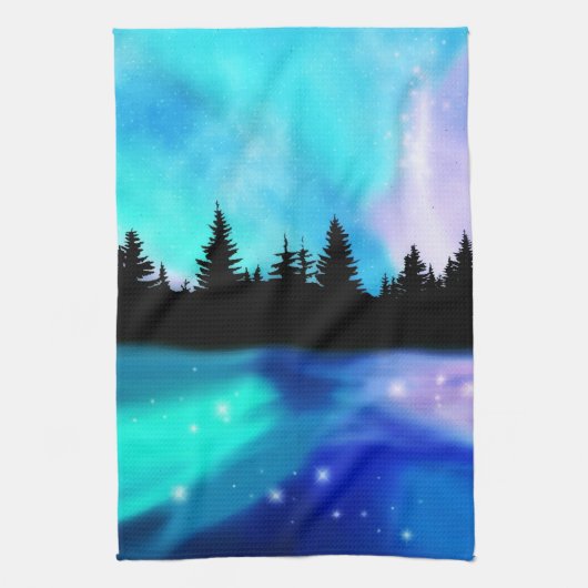 Daybreak Reflecties Keukenhanddoek (Verticaal)