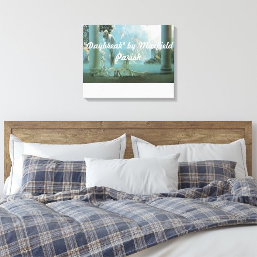 "Daybreak" van Maxfield parish verpakt canvas (Insitu (Slaapkamer))