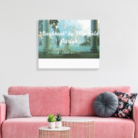 "Daybreak" van Maxfield parish verpakt canvas (Insitu (Woonkamer))