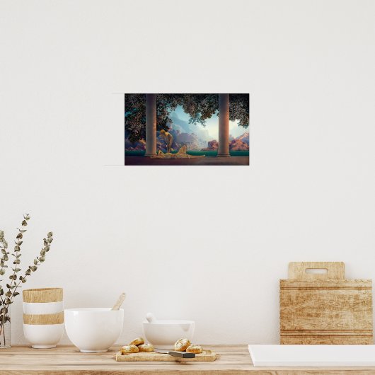 Daybreak van Maxfield Parrish in 1922 Poster (Keuken)