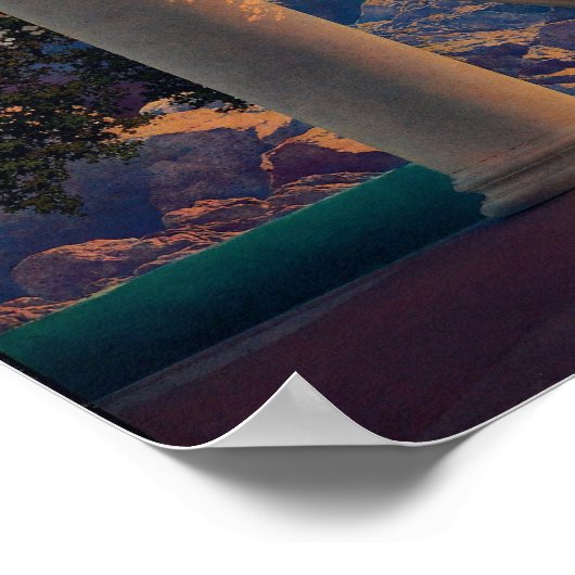 Daybreak van Maxfield Parrish in 1922 Poster (Hoek)