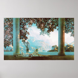 Daybreak van Maxfield Parrish Poster