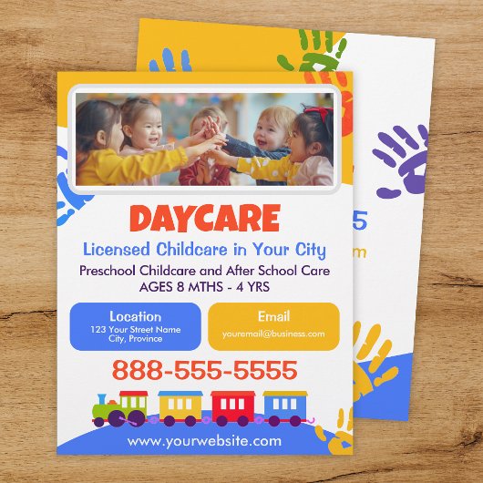 Daycare Childcare Kindergarten School Fun Flyer