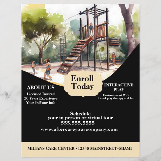 Daycare Playground Park Center Flyer (Voorkant)