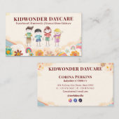 Daycare Professional Business | Kinder Waterverf Visitekaartje (Voorkant / Achterkant)