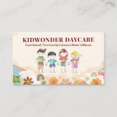 Daycare Professional Business | Kinder Waterverf Visitekaartje (Voorkant)