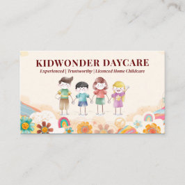 Daycare Professional Business | Kinder Waterverf Visitekaartje