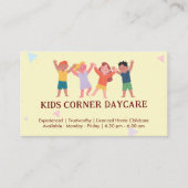 Daycare Professional Business | kinderopvang met v Visitekaartje (Voorkant)