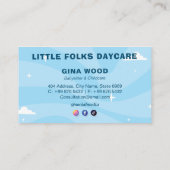Daycare Professional Business | kinderopvang met v Visitekaartje (Achterkant)