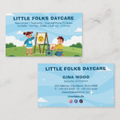 Daycare Professional Business | kinderopvang met v Visitekaartje (Voorkant / Achterkant)