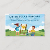 Daycare Professional Business | kinderopvang met v Visitekaartje (Voorkant)
