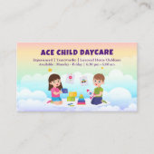 Daycare Professional Business | Regenboogbewolking Visitekaartje (Voorkant)
