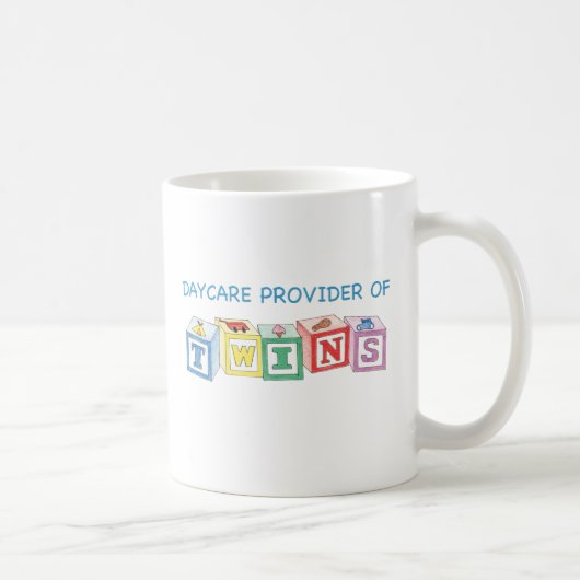 Daycare Provider of Twins Blocks Koffiemok (Rechts)