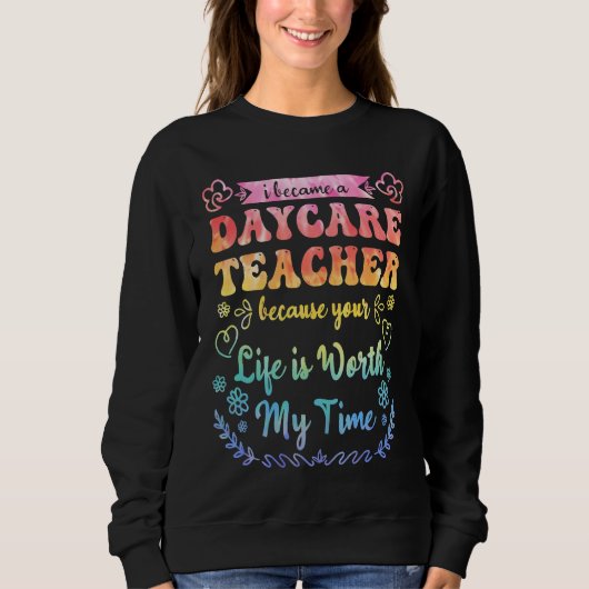 Daycare Teacher Appreciation Childcare Worker for  Trui (Voorkant)