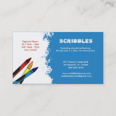 DAYCARE Visitekaartje voor kinderverzorging (Achterkant)